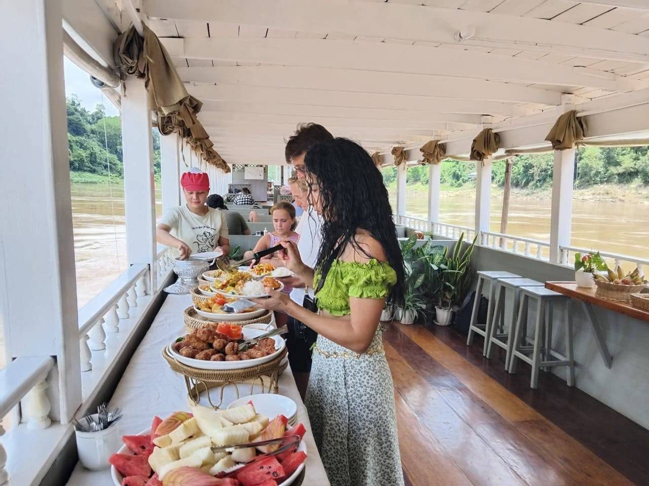 On-Board Fresh Lunch Buffet Spread